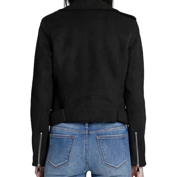 VIGOSS black suede moto jacket. Size small. Excellent condition! Worn twice - Picture 3 of 7